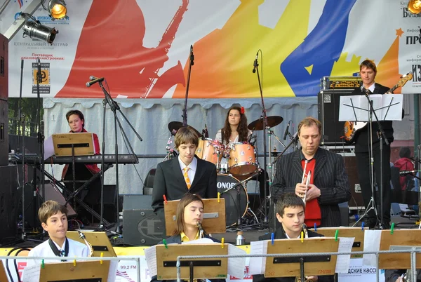 The concert at the Moscow Jazz College — Stock Photo, Image