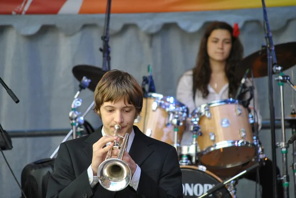 Концерт в Московском джазовом колледже — стоковое фото