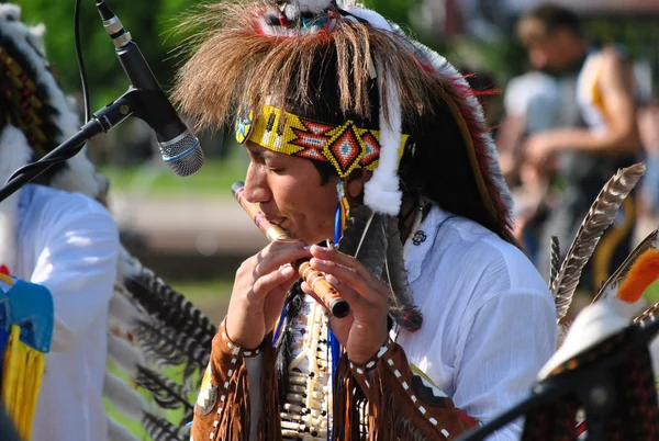 Straatmuzikanten Indianen — Stockfoto