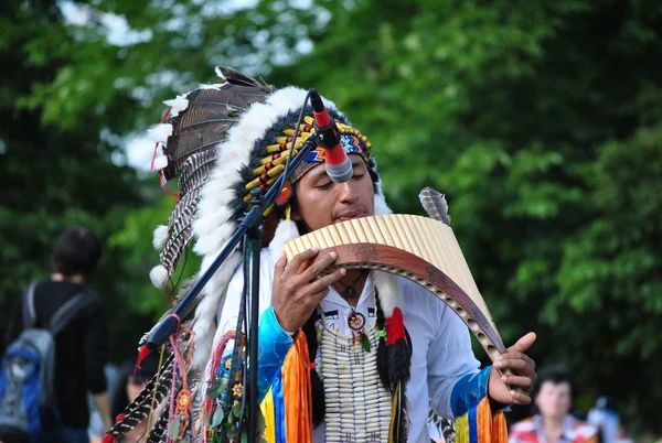 Pouliční hudebníci Indiáni — Stock fotografie