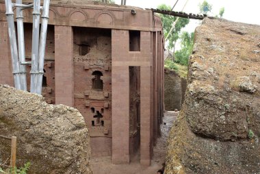 Kilisede lalibela, Etiyopya