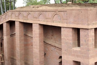 Kilisede lalibela, Etiyopya