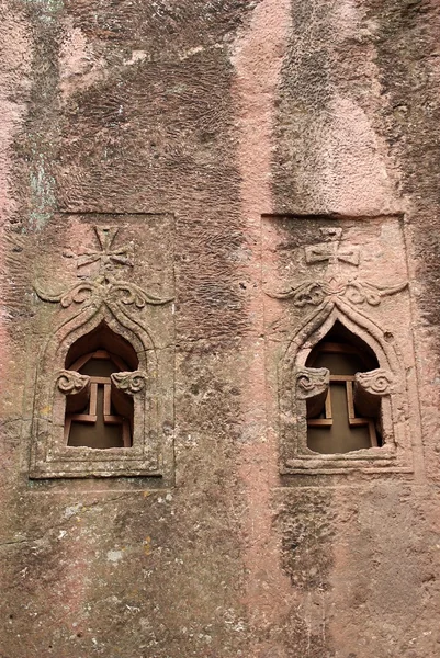 Windows em Lalibela, Etiópia — Fotografia de Stock
