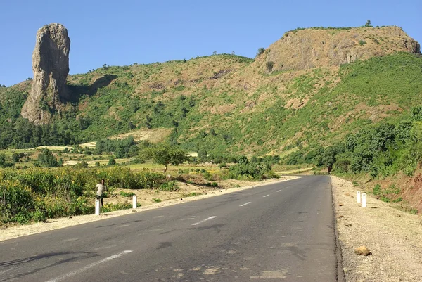 Estrada na Etiópia — Fotografia de Stock