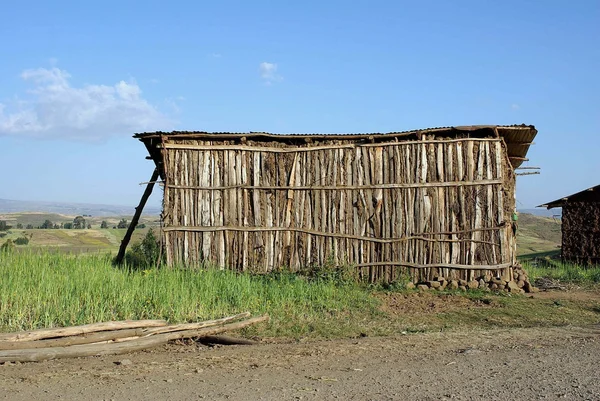 Hagyományos house, Etiópia — Stock Fotó