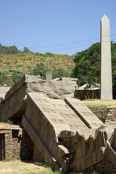 Stele in Äthiopien — Stockfoto