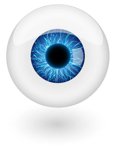 stock vector Blue eyebal. Vector illustration.