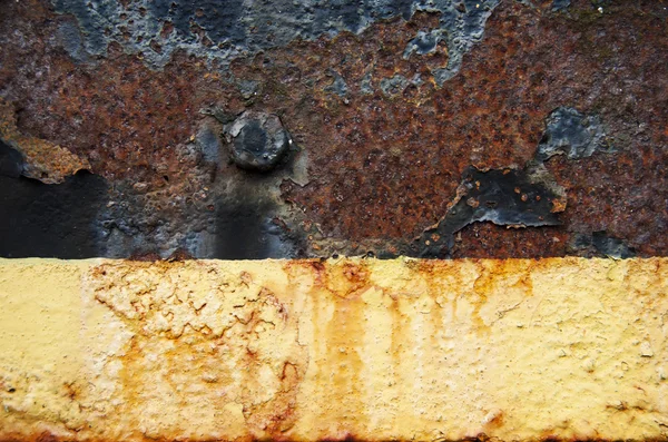 Rusty metal peeling paint background — Stock Photo, Image