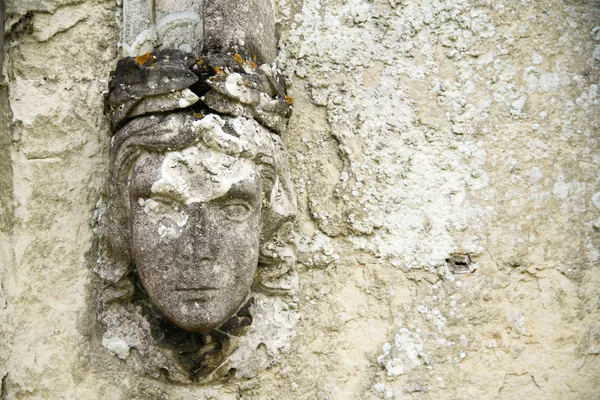 Oude muur detail gebeeldhouwd reliëf — Stockfoto
