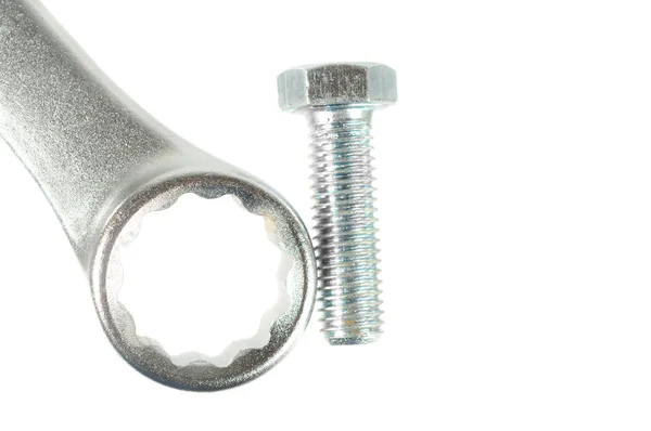 Wrench and Bolt — Stock Photo, Image