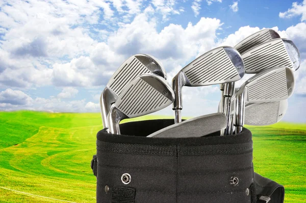 Golf Bag and Sky — Stock Photo, Image