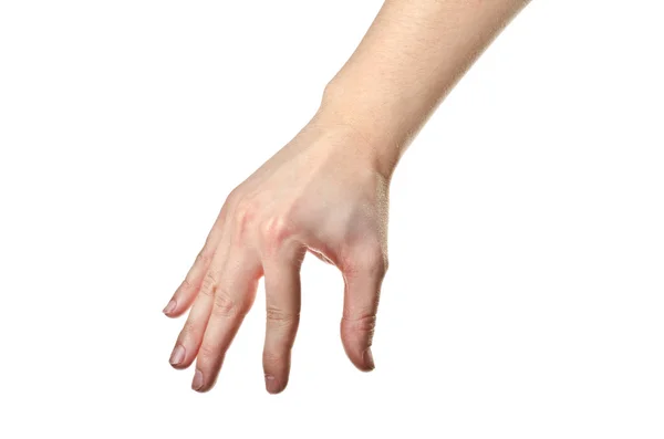 Fingers holding something invisible — Stock Photo, Image