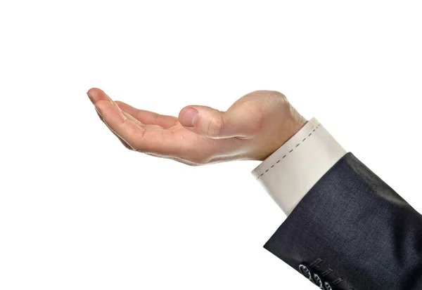 Mão aberta masculina — Fotografia de Stock
