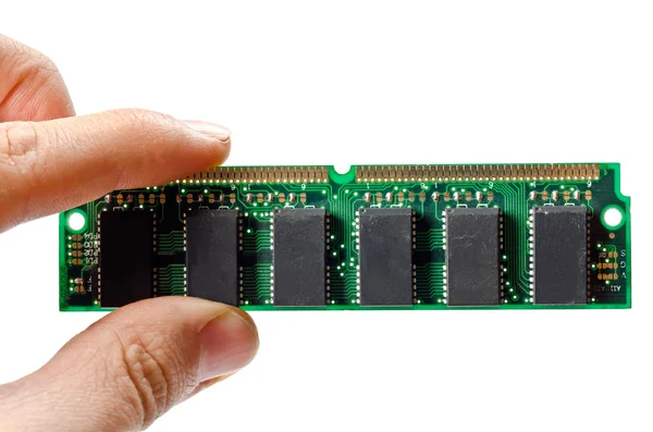 Groene RAM-geheugen — Stockfoto