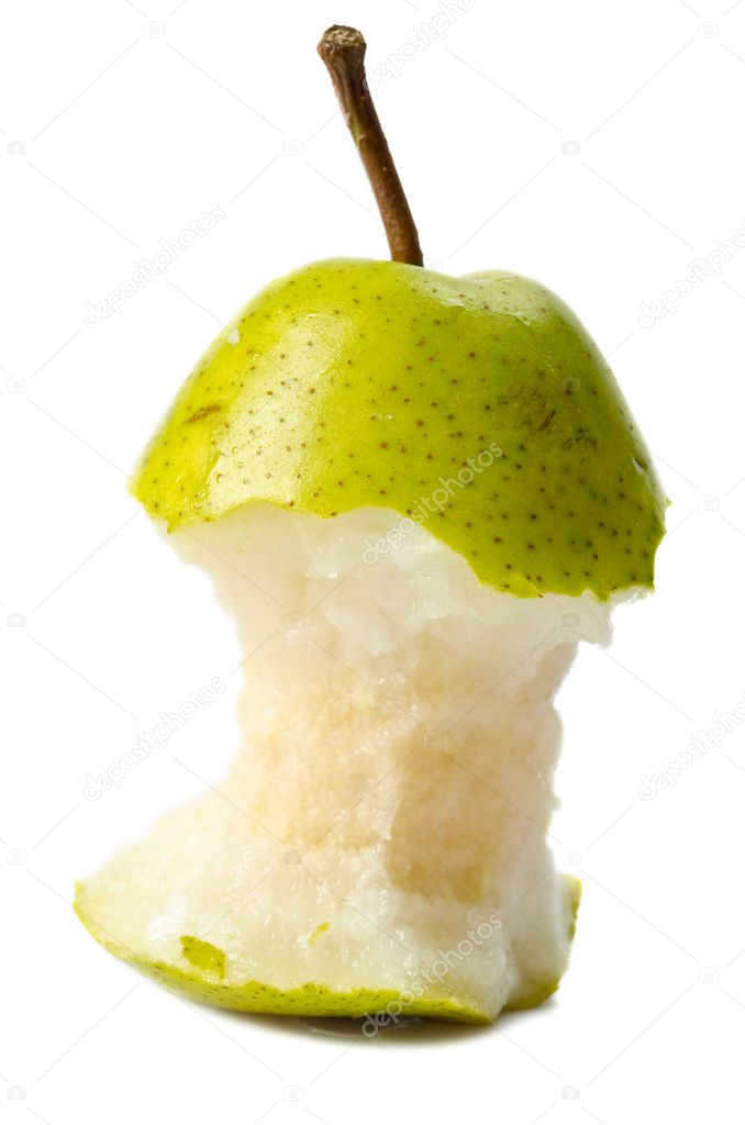 Eaten pear