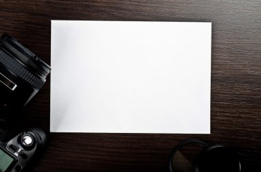 photocamera ve kağıt