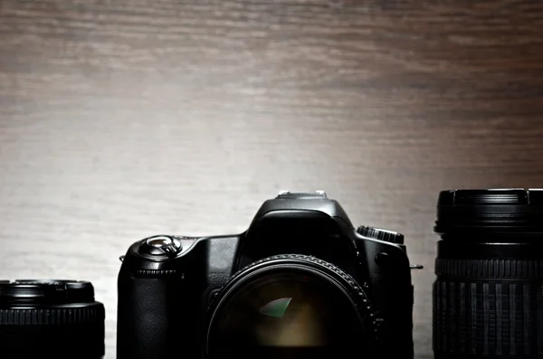Digitalkamera und Objektive — Stockfoto