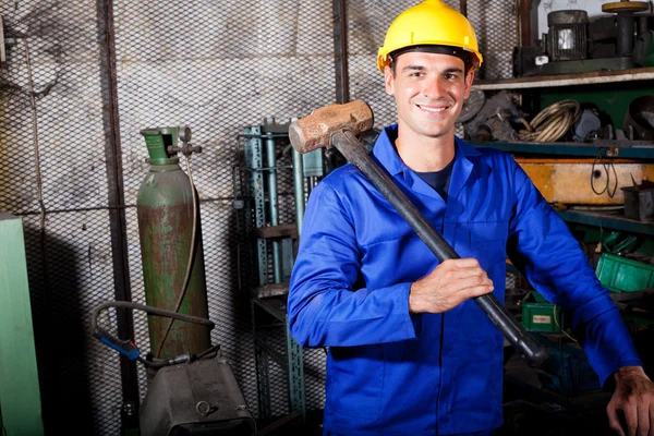 Blue collar worker — Stock Photo, Image