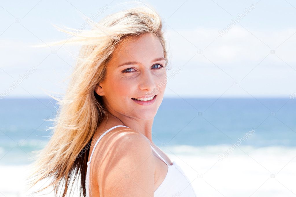 Cheerful young woman