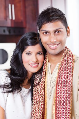 Young indian couple clipart