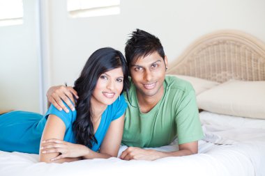 Young indian couple portait clipart