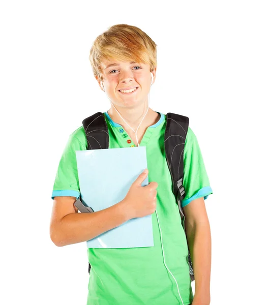 Mężczyzna nastolatek student — Zdjęcie stockowe