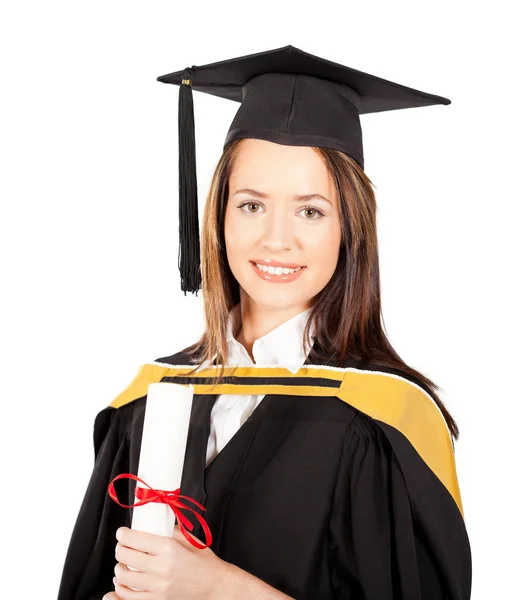 Beautiful female graduate — Stock Photo, Image
