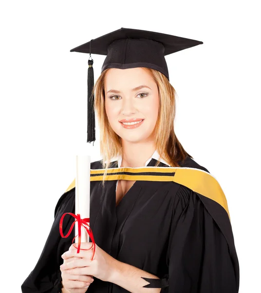 Beautiful female graduate — Stock Photo, Image