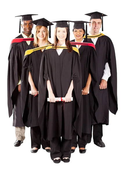 Skupina různorodých absolventů — Stock fotografie