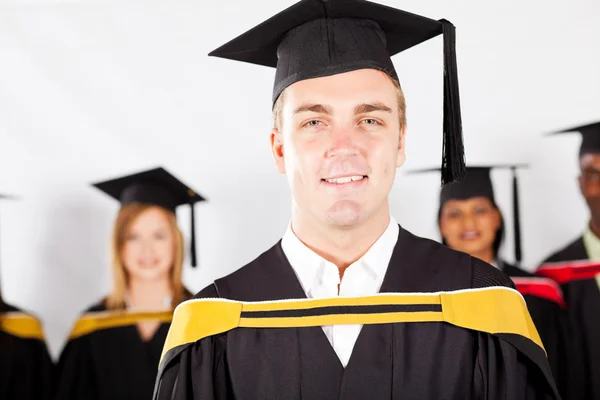 Feliz graduado masculino — Foto de Stock