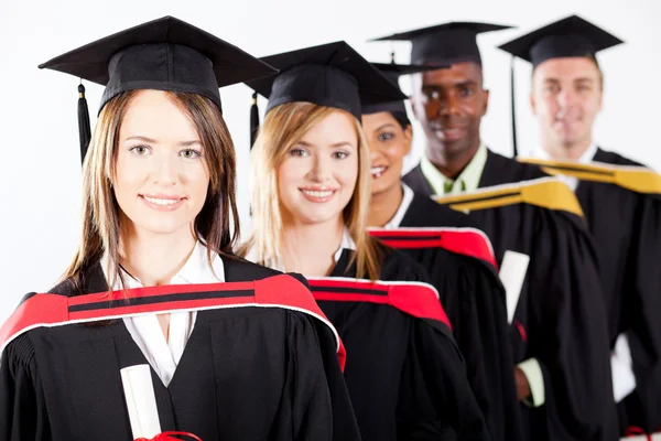 Group of multiracial graduates — Stock Photo, Image