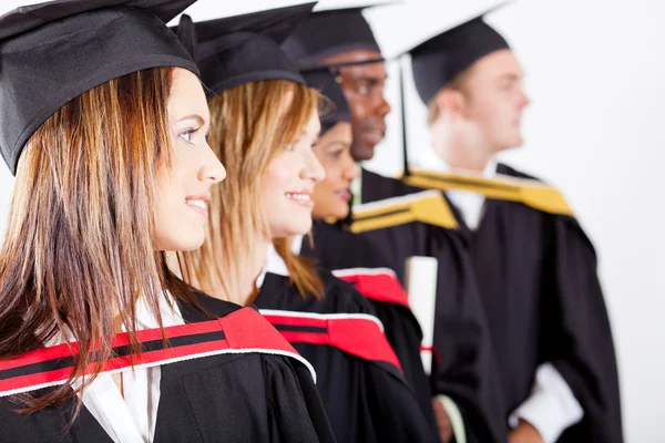 Group of graduates at graduation — Stock Photo, Image