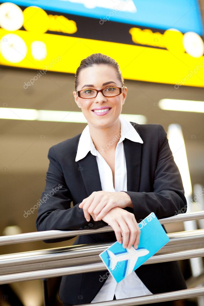 Businesswoman at airport