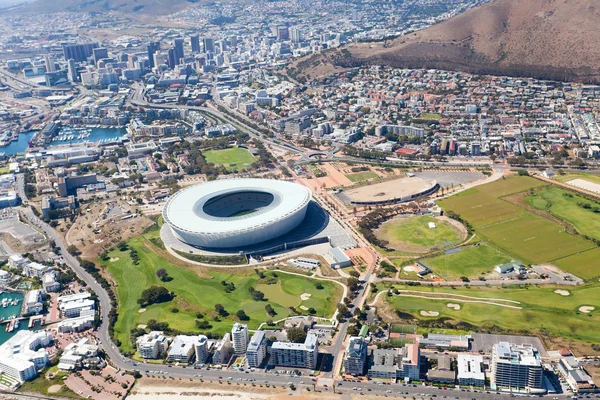 Flygfoto över green point stadium, Kapstaden — Stockfoto