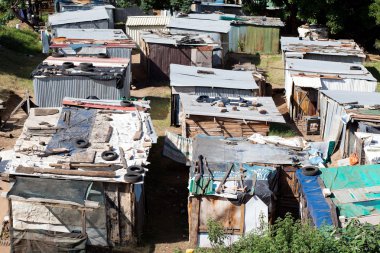 Informal settlement in south africa clipart