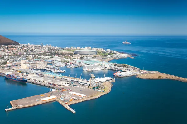 Aerial view of Cape Town waterfront — Stock Photo, Image