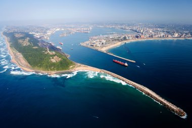 Durban, Güney Afrika havadan görünümü