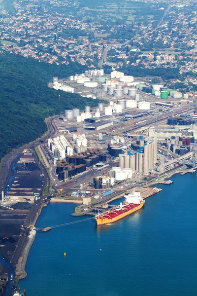 Zona de almacenamiento de combustible en el puerto de Durban — Foto de Stock