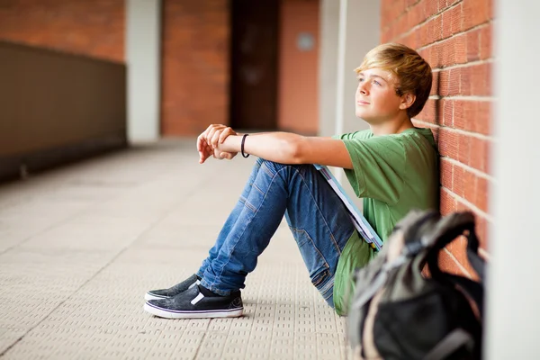Teen student daydreaming — Stock Photo, Image