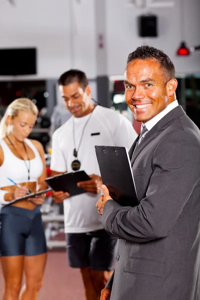 Health club manager — Stock Photo, Image