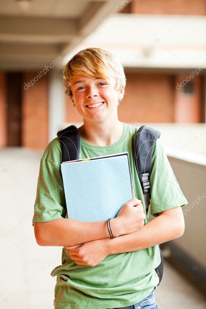 Teen student portrait