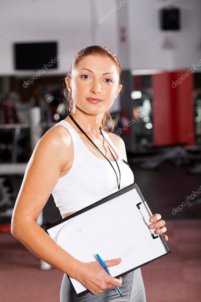 Female personal trainer