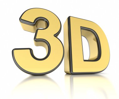 3D icon over white clipart