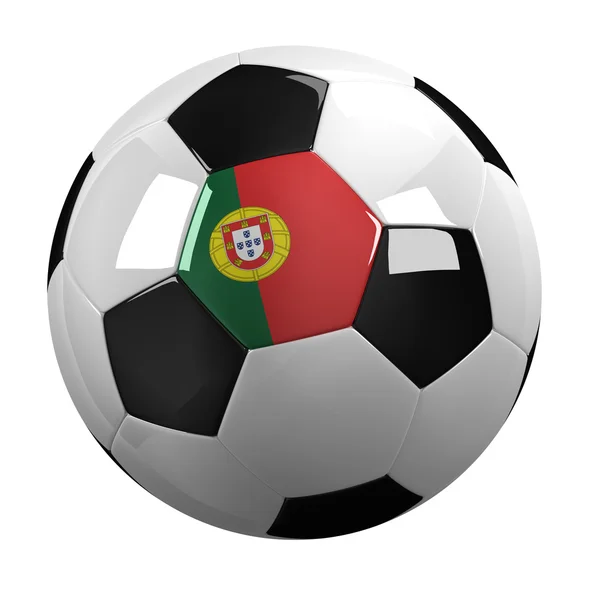 Португальский футбольный мяч — стоковое фото