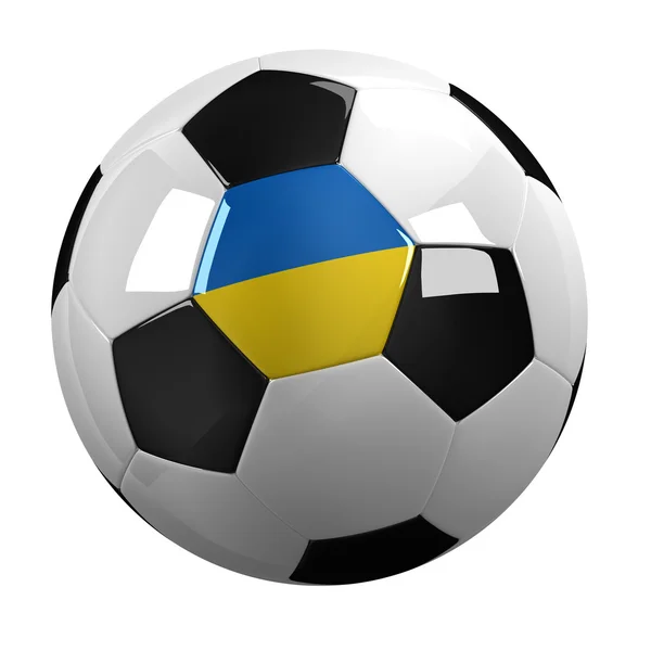 Ukraine Soccer Ball — Stock Photo, Image