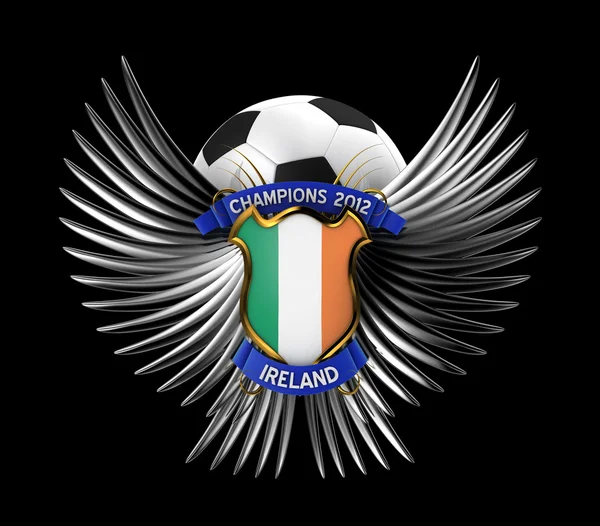 Ireland Soccer Ball — Stock Photo, Image