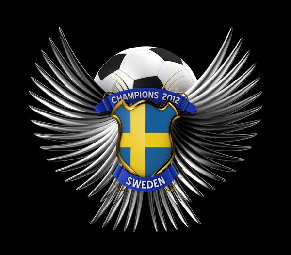 Sweden Soccer Ball — Stock Photo, Image