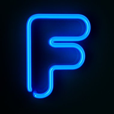 Neon işareti harf f