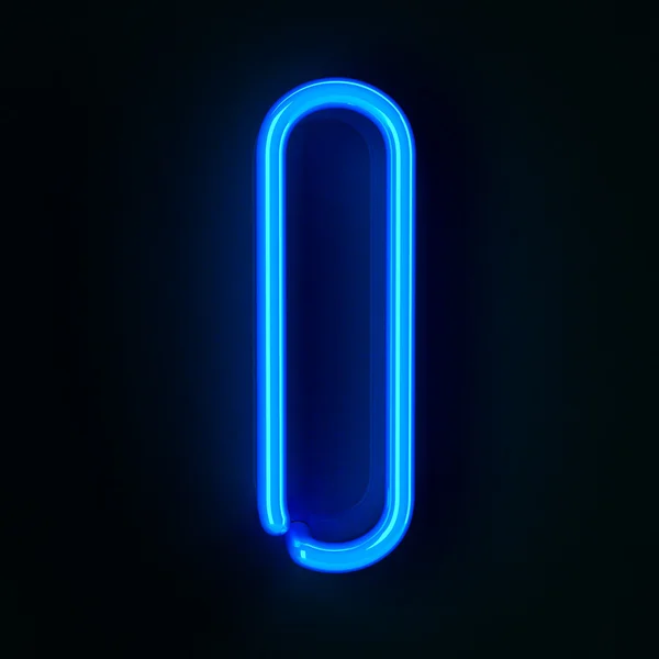 Neon jel I betű — Stock Fotó