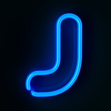 Neon işareti harf j
